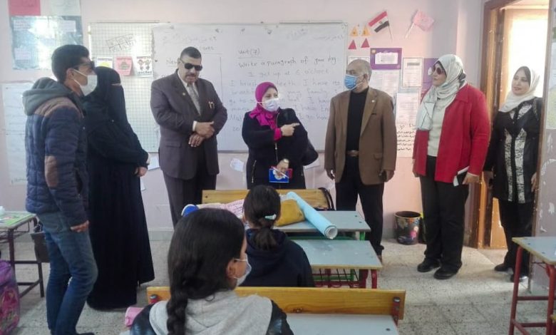 متابعة سير العملية التعليمية بمدرسة بورسعيد الرسمية للغات 1 IMG 20220223 WA0092