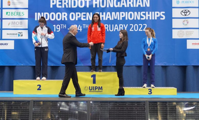 سلمى أيمن لحصدها ذهبية الخماسى الحديث ببطولة المجر الدولية 3 IMG 20220225 WA0049