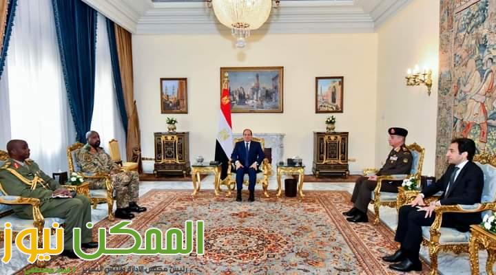 الرئيس السيسى يستقبل الفريق موهوزي موسيفيني، قائد القوات البرية الأوغندية 1 FB IMG 1647895339633