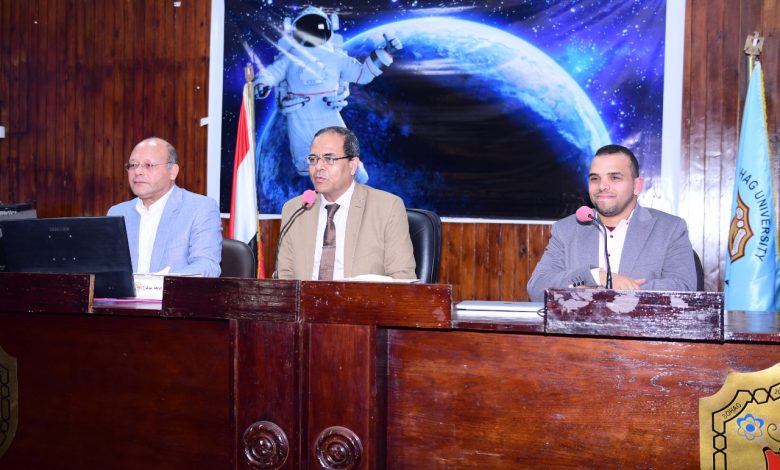 وادي التكنولوجيا بجامعة سوهاج يدشن نادي تكنولوجيا الفضاء والفلك 1 IMG 20220308 WA0204