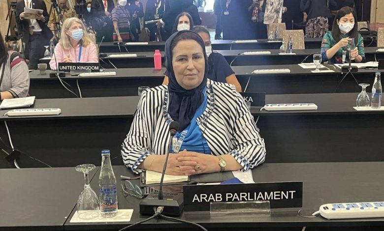 البرلمان العربي يؤكد على دور المرأة في بناء السلام وحل النزاعات 1 IMG 20220320 WA0094