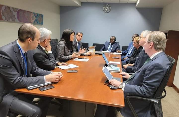 وزيرة التعاون الدولي تلتقي قيادات مجموعة البنك الدولي بواشنطن 5 FB IMG 1650887954543