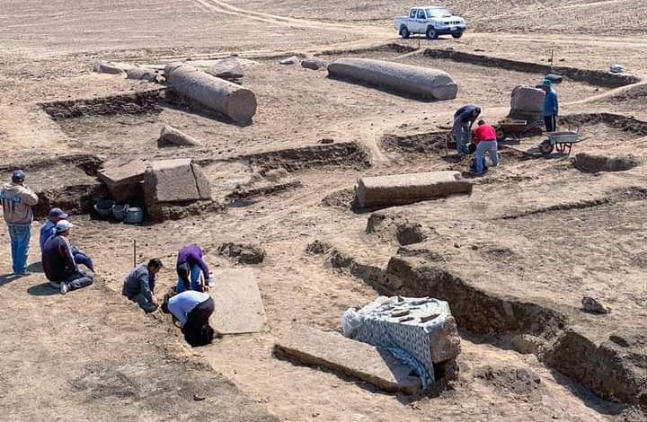 الاثار : الكشف عن بقايا معبد زيوس كاسيوس بموقع تل الفرما بشمال سيناء 5 FB IMG 1650908756722