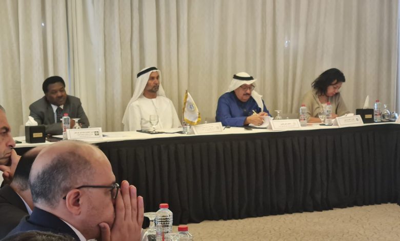 إجتماع المكتب التنفيذي الدائم لملتقي الإتحادات العربية النوعية بجامعة الدول العربية في الامارات 1 IMG 20220404 WA0109