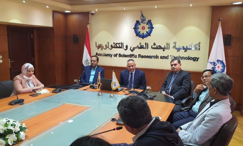 رئيس أكاديمية البحث العلمي يستقبل وفد دولة بنجلاديش 1 IMG 20220421 WA0043