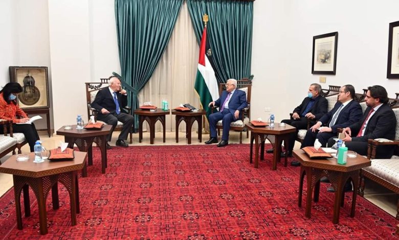 الرئيس الفلسطيني يستقبل ممثل الأمم المتحدة لتحالف الحضارات 1 IMG 20220428 WA0094
