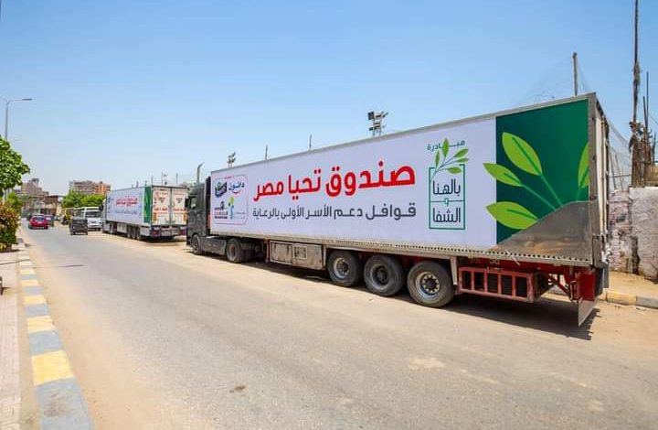 صندوق تحيا مصر ينظم قافلة حماية اجتماعية لرعاية 2000 أسرة بالجيزة 3 FB IMG 1654103754004