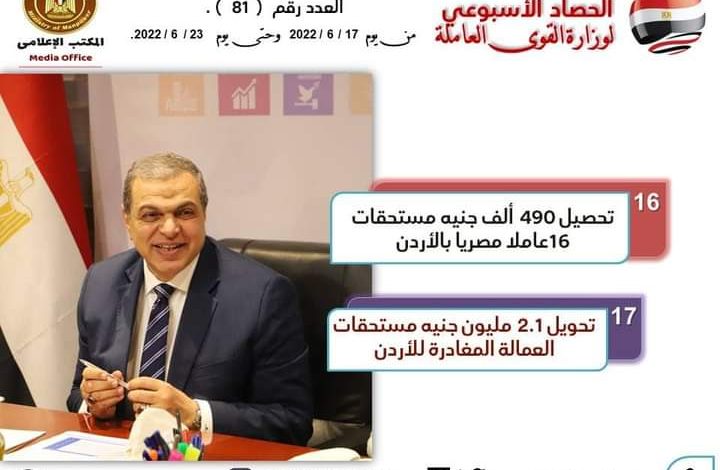 حصاد القوى العاملة توفير 1394 فرصة عمل في 13 محافظة تعيين 7602 شاباً 10 FB IMG 1656094790886