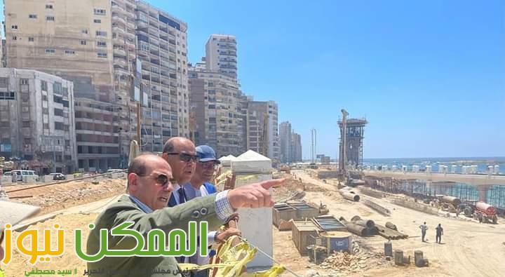 بالصور أغسطس القادم القضاء على الاختناقات المرورية بكورنيش اسكندرية 6 FB IMG 1657639086090