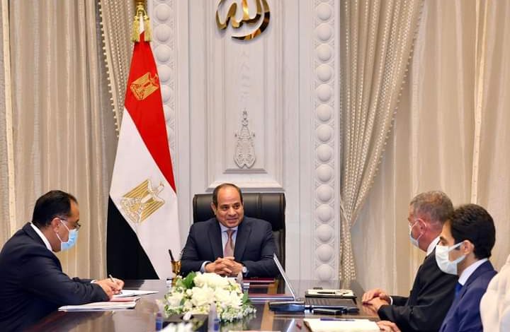 الرئيس السيسي يطلع على مستجدات إنشاء أكبر مصنع للغزل في العالم بالمحلة". 3 FB IMG 1659461783686