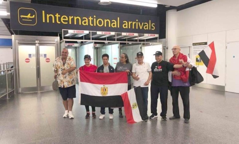 بعثة مصرية تصل إلى لندن لعبور بحر المانش وتسجيل رقم قياسي جديد 1 IMG 20220802 WA0070