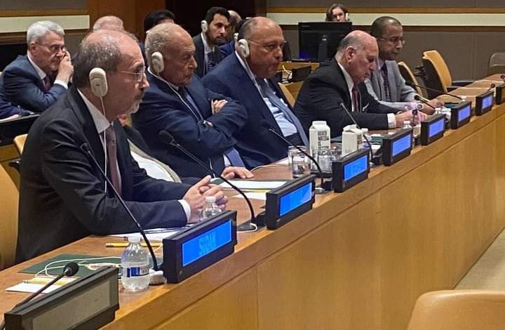 وزير الخارجية يشارك في اجتماع وزراء خارجية مجموعة الاتصال العربية بشأن الأزمة في أوكرانيا 1 FB IMG 1663917922374