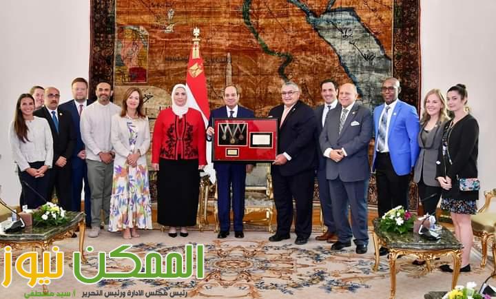اللجنة الدولية للاولمبياد الخاص تهدى الرئيس عبد الفتاح السيسى جائزتها الدولية" 4 FB IMG 1664457979378