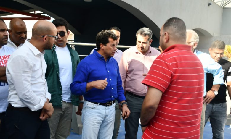 جولة تفقدية لوزير الشباب والرياضة بنادي النادي فرع شيراتون 4 IMG 20220910 WA0097