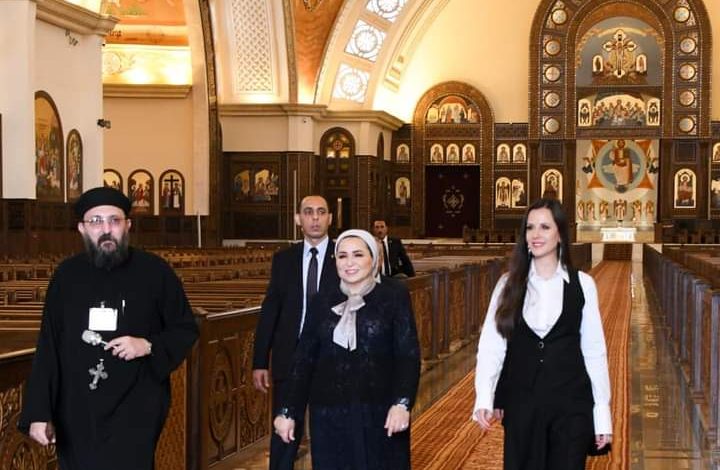 انتصار السيسى تستقبل تمارا فوتشيتش،السيدة الاولى في صربيا 4 FB IMG 1667068951066