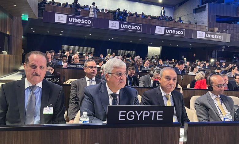 وزير التعليم العالي يلقى كلمة مصر في الدورة 215 للمجلس التنفيذي لليونسكو 3 IMG 20221010 WA0110