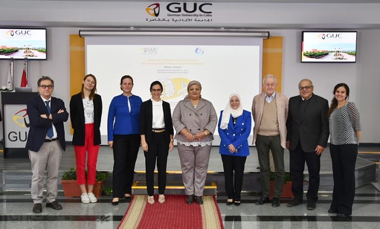 بالتعاون مع جامعتي عين شمس و أولم : الجامعة الألمانية بالقاهرة تعقد المدرسة الشتوية الثانية للأمراض العصبية العضلية 4 IMG 20221220 WA0032