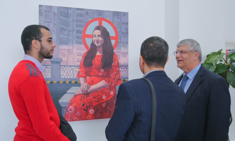 افتتاح المعرض الأول للفنون البصرية في الجامعة المصرية اليابانية 1 IMG 20221226 WA0037