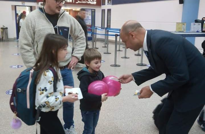 مطار مرسى علم الدولي يستقبل أول رحلة طيران عارض من مطار مالبينسا بميلانو بإيطاليا 4 FB IMG 1673382390710