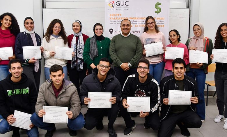 الالمانية بالقاهرة تنظم ورشة عمل حول " تقييم الأسهم و إدارة المحافظ 4 IMG 20230116 WA0076