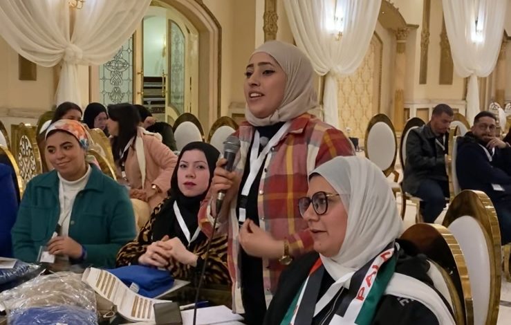 على هامش الملتقي الثالث للفتاة العربية "الشباب والرياضة " تعقد جلسة تعارف بين الوفود 4 IMG 20230127 WA0109 1