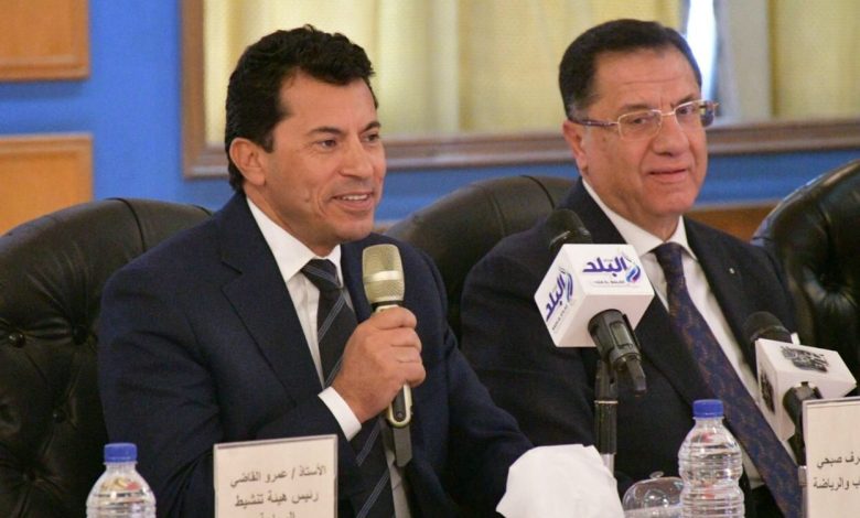 وزيرا الشباب والتضامن ومحافظ جنوب سيناء يشهدون المؤتمر الصحفي للمهرجان المصري الإماراتي الثاني لرياضه الهجن والتراث 3 IMG 20230129 WA0062 1