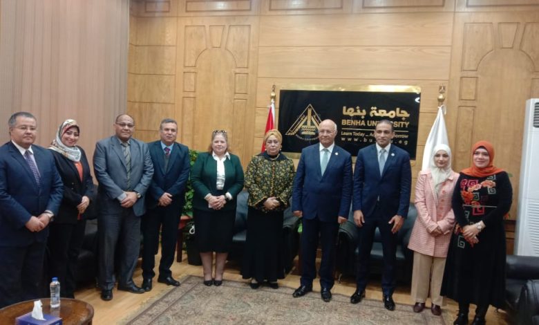 الوقاية من سرطان عنق الرحم : موضوع الندوة المشتركة بين جامعة بنها والاتحاد العربى للتنمية 3 IMG 20230302 WA0106 1