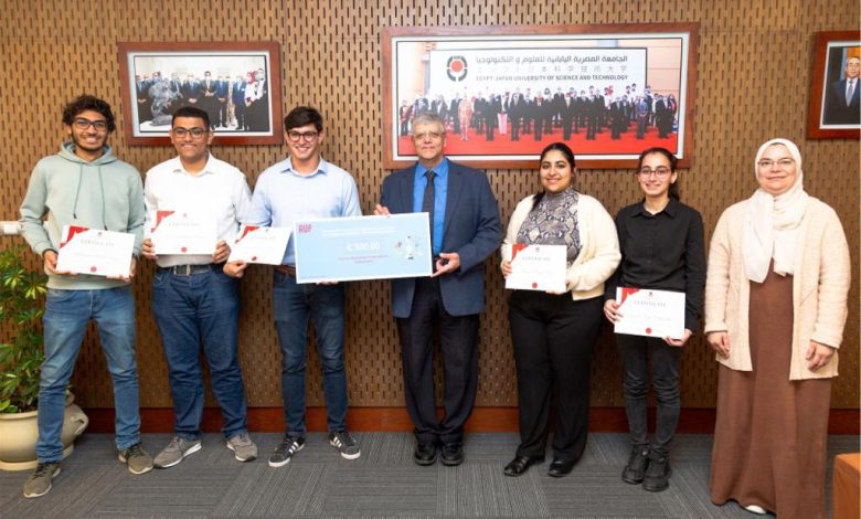 فوز طلاب الجامعة اليابانية بالمركز الأول فى المسابقة الدولية لربادة الأعمال فى مجال الذكاء الاصطناعى 2 IMG 20230323 WA0074 1