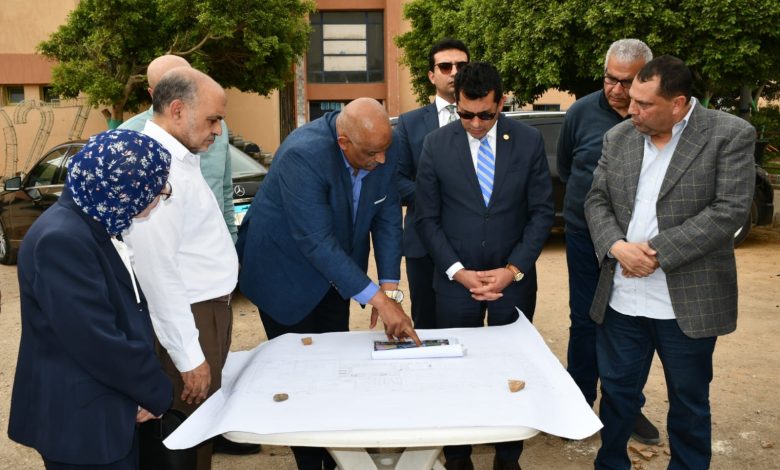 وزير الشباب والرياضة يتفقد اعمال تطوير مركز شباب مدينة نصر 4 IMG 20230409 WA0162