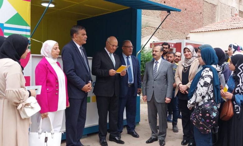 رئيس جامعة بنها يفتتح مقر المشروع الوطنى للقراءة بمجمع الكليات 3 IMG 20230411 WA0137