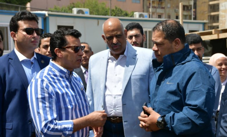 وزير الشباب والرياضة يتفقد أعمال التطوير بمركز شباب حدائق القبة 7 IMG 20230415 WA0075