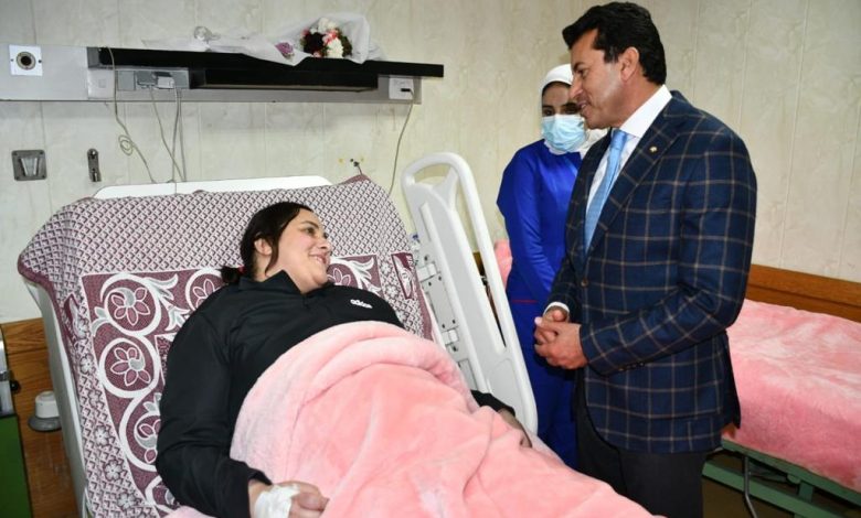 الشباب والرياضة تؤكد استمرار دعمها الكامل للرباعة المصرية نهلة رمضان حتى اكتمال شفائها. 3 IMG 20230417 WA0071