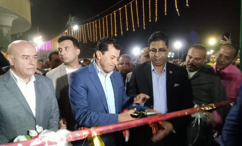 وزير الشباب والرياضة يشهد ختام البطولات الرمضانية بمركزي شباب الصالحات وميت طريف ويفتتح عدد من ملاعب كرة القدم 6 IMG 20230420 WA0070