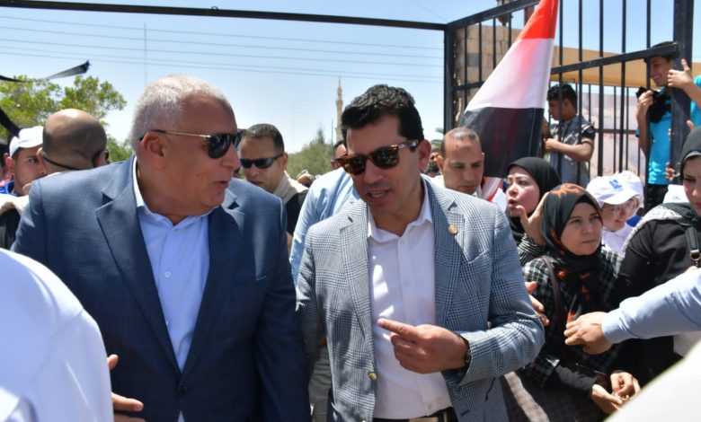 ٤ وزراء يشاركون فى ماراثون رياضى بقرية الروضة بشمال سيناء 6 IMG 20230427 WA0013