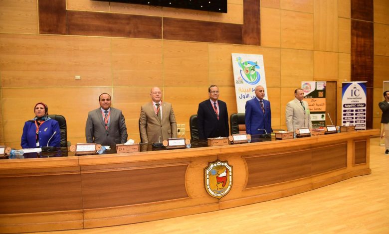 افتتاح المؤتمر البيئي الدولي الأول حول التغيرات المناخية بجامعه سوهاج 1 IMG 20230508 WA0053