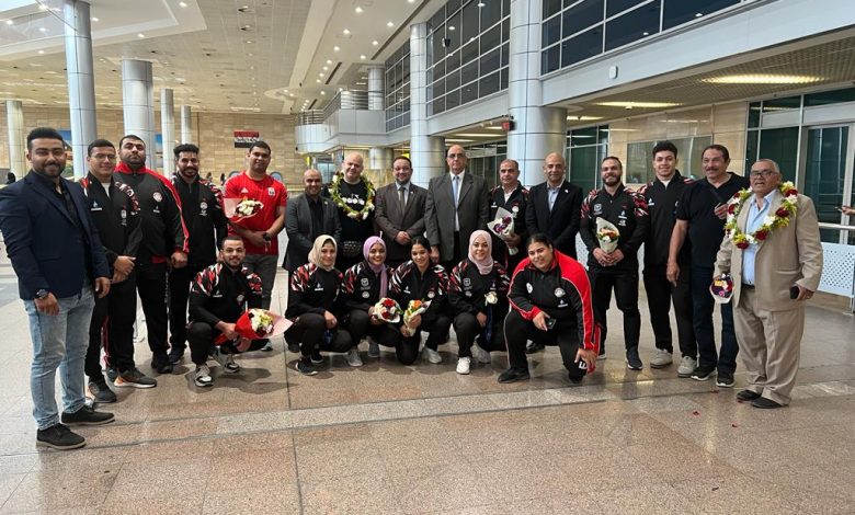 وزارة الشباب والرياضة تستقبل بعثة منتخب مصر رفع الأثقال 1 IMG 20230519 WA0100