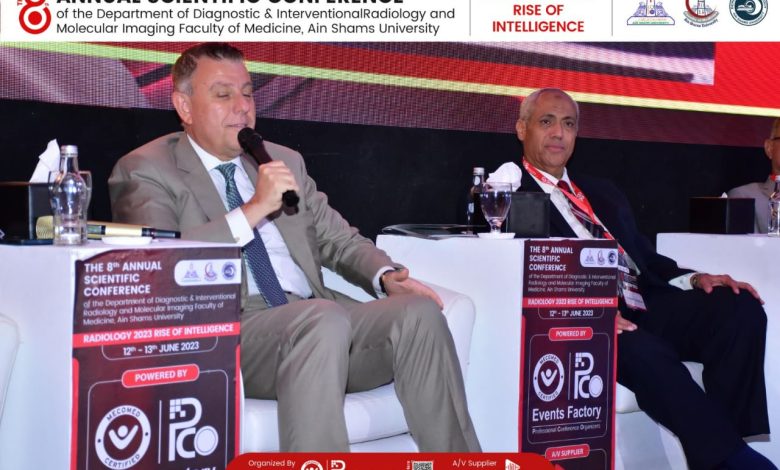 رئيس جامعة عين شمس يفتتح فعاليات المؤتمر العلمي السنوي الثامن لقسم الأشعة التشخيصية 1 IMG 20230613 WA0048