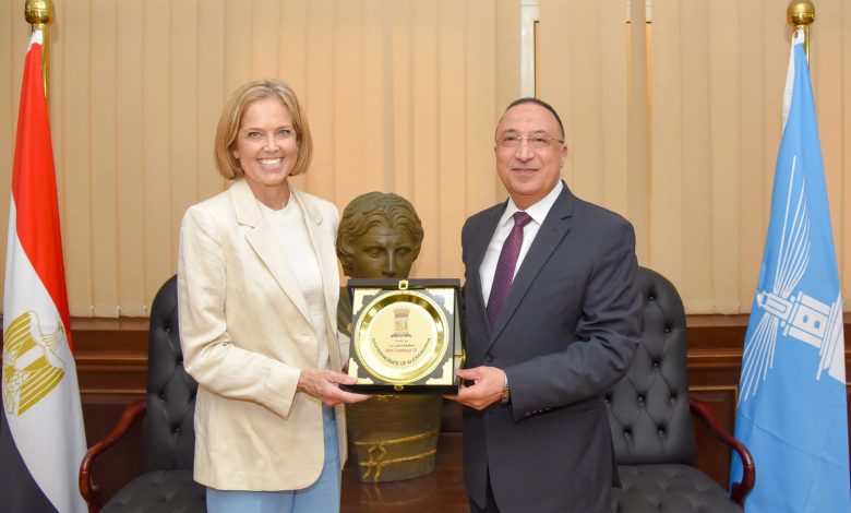 محافظ الإسكندرية يلتقى بسفيرة النرويج لبحث سبل التعاون المشترك بين الجانبين 2 IMG 20230619 WA0123