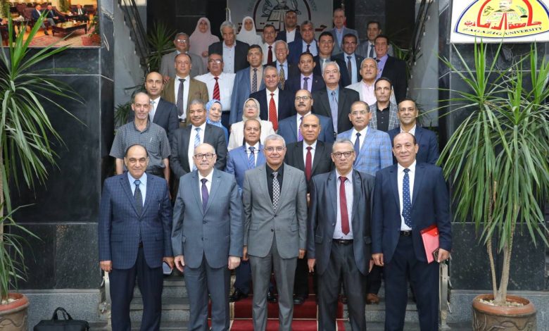 رئيس جامعة الزقازيق يستقبل لجنة قطاع العلوم الأساسية بالمجلس الأعلى للجامعات 1 IMG 20230816 WA0107