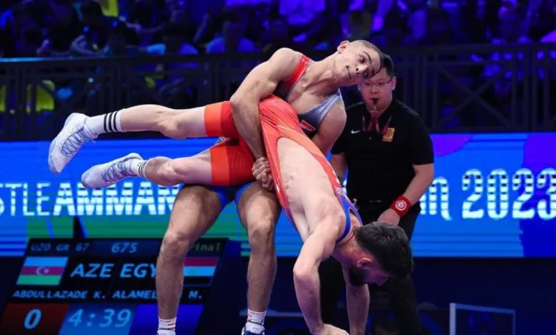 وزير الرياضة يشيد بتألق مصطفي حسين بعد تأهله لنهائي بطولة العالم للمصارعة الرومانية بالأردن 1 IMG 20230819 WA0079