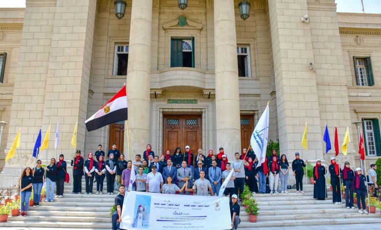 جامعة القاهرة تتسلم شعلة أسبوع شباب الجامعات 3 IMG 20230905 WA0094