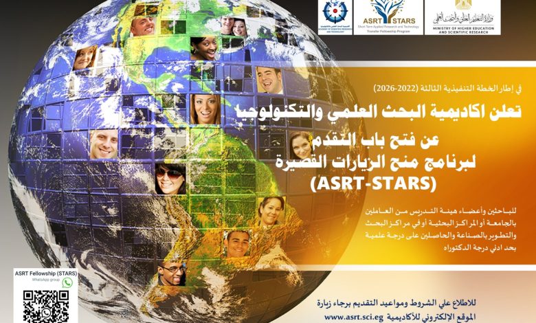 أكاديمية البحث العلمي تعلن عن منح الزيارات القصيرة للباحثين المصريين 1 IMG 20230924 WA0073