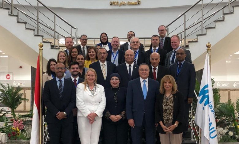 جامعة بنها الأهلية تستقبل بعثة من 10 جامعات و5 هيئات وأكاديميات وشركات بريطانية 1 IMG 20230927 WA0203