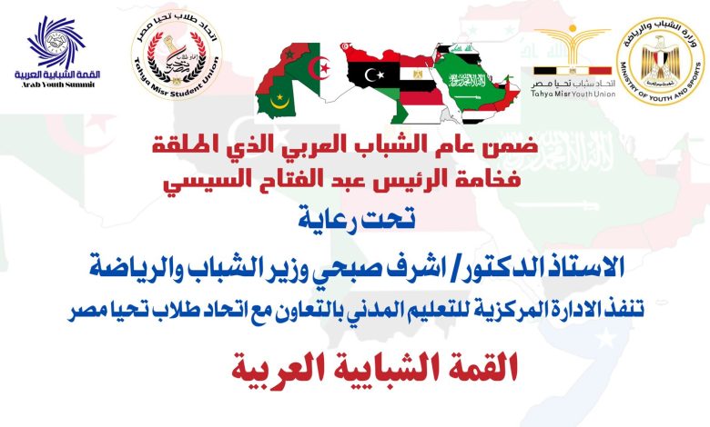 غدا القمة الشبابية العربية » غدًا بالتعاون مع اتحاد طلاب تحيا مصر " 1 IMG 20230928 WA0026