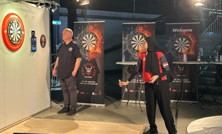 وزير الرياضة يهنئ مريم حمدي علي أول ميدالية برونزية عربية وإفريقية في كأس العالم للدارتس بالدنمارك 1 IMG 20230929 WA0000