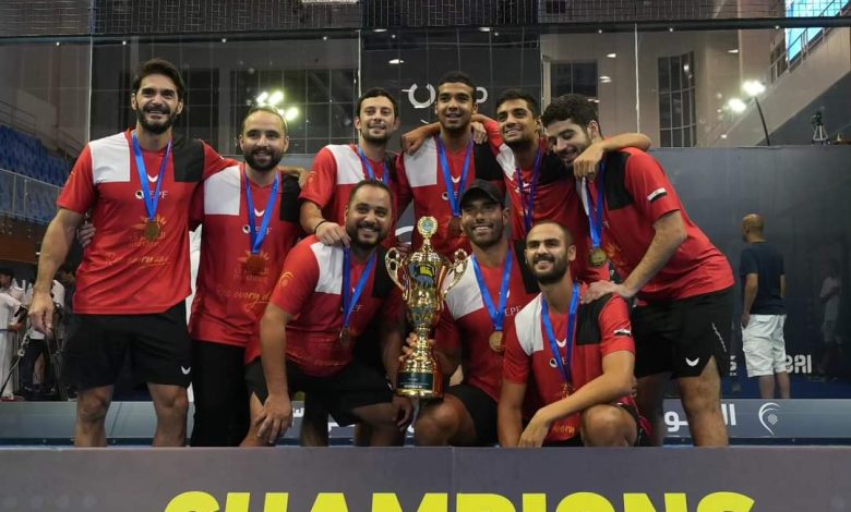 مصر تتوج بلقب البطولة العربية الأولى للبادل بعد الفوز على الكويت 3 FB IMG 1696225137603