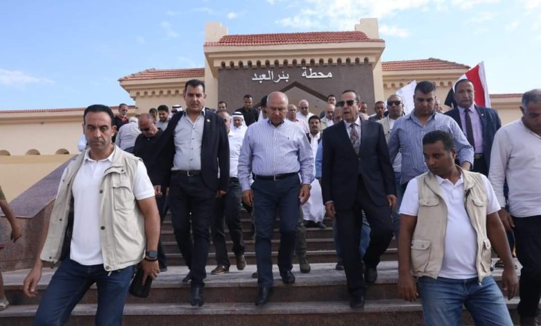 وزير النقل يتفقد مشروع إعادة تأهيل وتطوير خط السكة الحديد الفردان _ بئر العبد بطول 100 كم 5 FB IMG 1697396987760