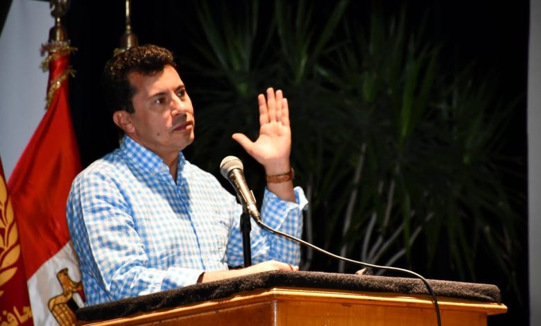 وزير الشباب فى لقاء حوارى بجامعة بورسعيد بمناسبة اليوبيل الذهبي لانتصارات حرب أكتوبر 5 IMG 20231001 WA0429