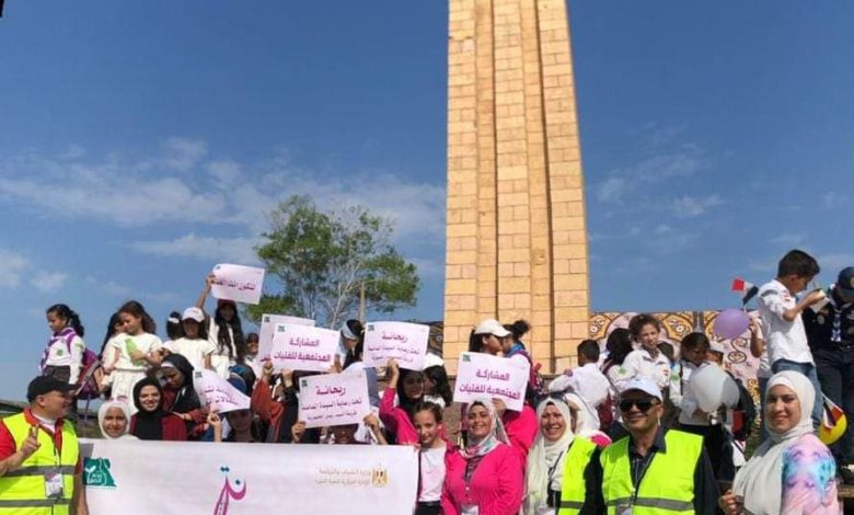 فتيات "ريحانة " تقودن مسيرات توعية بمحافظتي شمال سيناء ومطروح خلال الاحتفالات بذكرى نصر أكتوبر المجيدة 4 IMG 20231006 WA0185