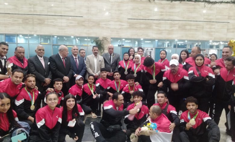 استقبال رسمى لبعثة مصر للكاراتيه التقليدي بعد الفوز لقب بطولة العالم بأوزباكستان 1 IMG 20231010 WA0106